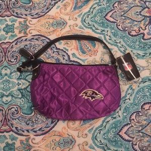 Purple ravens clutch/purse